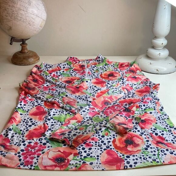 GOTTEX M Unisex Mesh Sleeve Zip Up Athletic Top - Picture 1 of 10